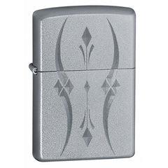 Zippo 21155 Classic Satin Chrome Pristine Curves Windproof Pocket Lighter