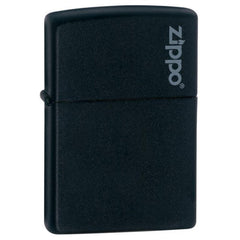 Zippo 218ZL Classic Black Matte Zippo Logo Windproof Pocket Lighter