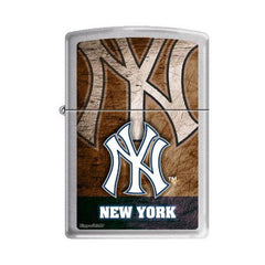 Zippo AD224 Classic MLB New York Yankees Street Chrome Windproof Lighter