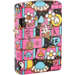 Zippo Lighter - Abstract Design Metal Construction Refillable and Windproof | 48779