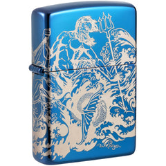 Zippo Lighter - Atlantis Design Metal Construction Refillable and Windproof | 48787