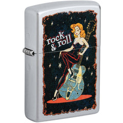 Zippo Lighter - Cool Chick Design Metal Construction Refillable Windproof | 48930
