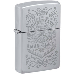 Zippo Lighter - Elegant Lustre Design Chrome Metal Refillable and Windproof | 48991