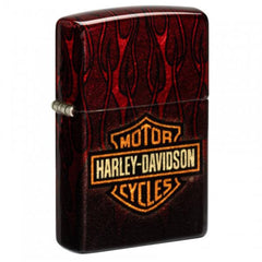 Zippo Lighter - Harley Davidson Flames Design Metal Refillable and Windproof | 48994