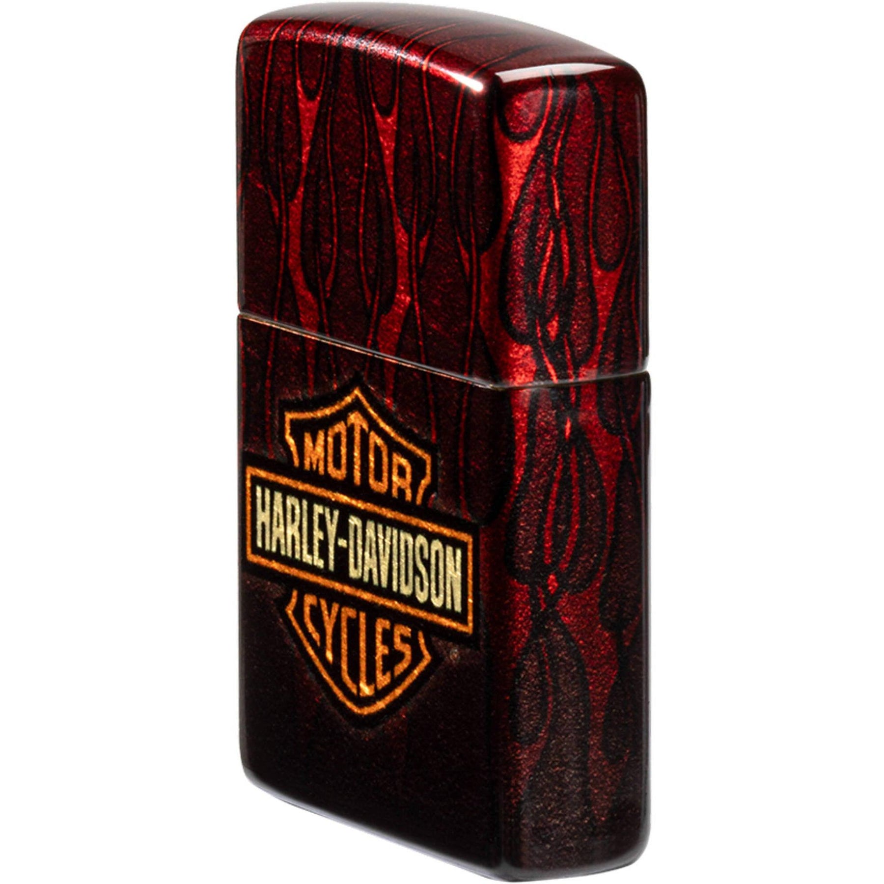 Zippo Lighter - Harley Davidson Flames Design Metal Refillable and