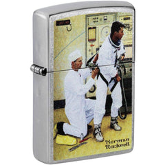 Zippo Lighter - Norman Rockwell Astronaut Metal Refillable and Windproof | 48988