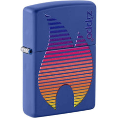 Zippo Lighter - Royal Blue Flame Metal Construction Refillable and Windproof | 48996
