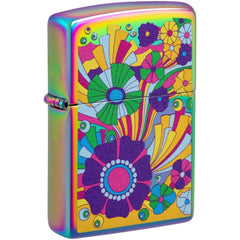 Zippo Lighter - Vintage Flowers Metal Construction Refillable and Windproof | 48997