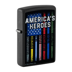 Zippo Pocket Lighter - Buck Wear American Heros Design Chrome Metal Windproof | 48634