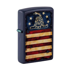 Zippo Pocket Lighter - Don't Tread On Me US Flag Windproof Metal Construction | 48554
