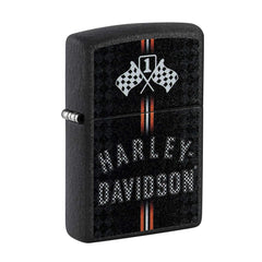 Zippo Pocket Lighter - Harley Davidson Flags Design Genuine Windproof Metal | 48558