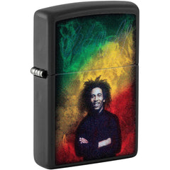 Zippo Windproof Lighter - Black Light Process Bob Marley Design All-Metal | 48674
