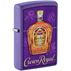 Zippo Windproof Lighter - Color Image Crown Royal Design Regal Purple Matte | 48749