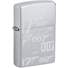 Zippo Windproof Lighter - Color Image James Bond 007 Design Satin Chrome | 48735