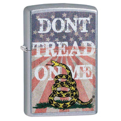 Zippo Windproof Lighter - Don't Tread on Me Street Chrome Finish | 49086