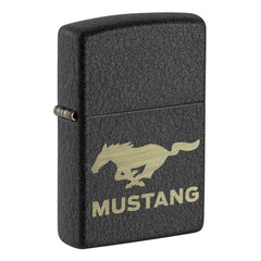 Zippo Windproof Lighter - Ford Mustang Black Crackle | 49827
