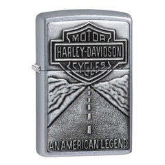 Zippo Windproof Lighter - Harley Davidson Bar and Shield on Street Chrome | 20229