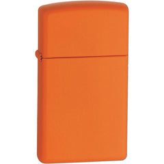 Zippo Windproof Lighter - Slim Orange Matte Metal Construction Refillable | 1631