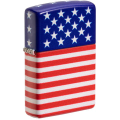 Zippo Windproof Lighter - Stars and Stripes Flag Design 540 Color Finish Metal | 48700