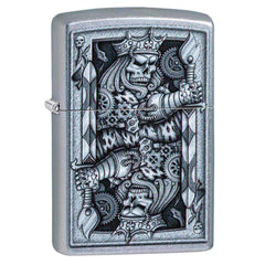 Zippo Windproof Lighter - Steampunk King Spade Metal Refillable | 29877