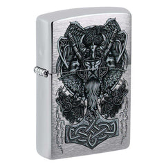 Zippo Windproof Lighter - Viking Design Brushed Chrome | 49777