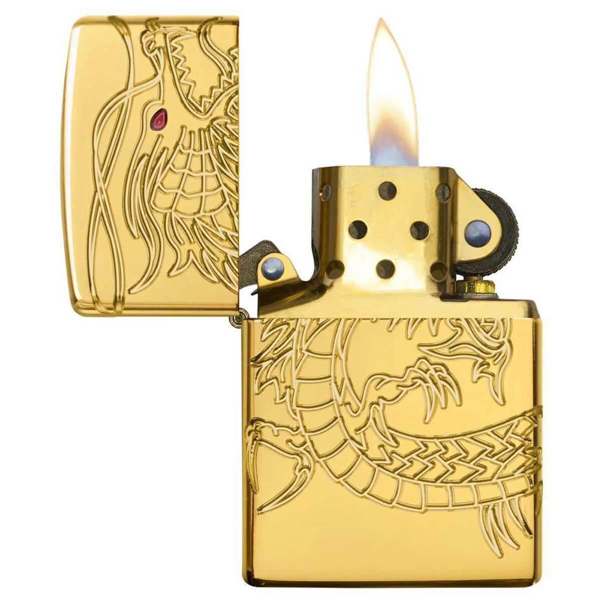 Zippo Fiery Dragon Design Lighter Zippo Fiery Dragon Design Lighter