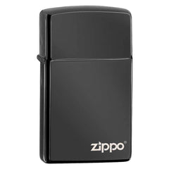 Zippo Windproof Pocket Lighter - Slim Zippo Logo High Polish Black | 28123ZL