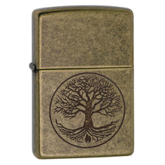 Zippo Windproof Pocket Lighter - Tree of Life Antique Brass | 29149